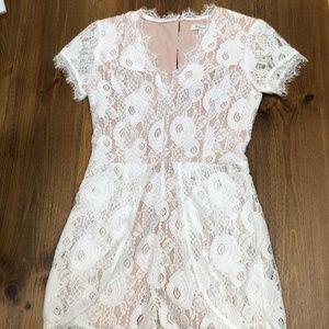 White Lace Romper